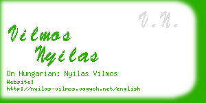 vilmos nyilas business card